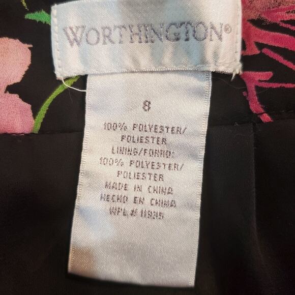 Worthington size 8 womens floral midi skirt - Picture 7 of 8
